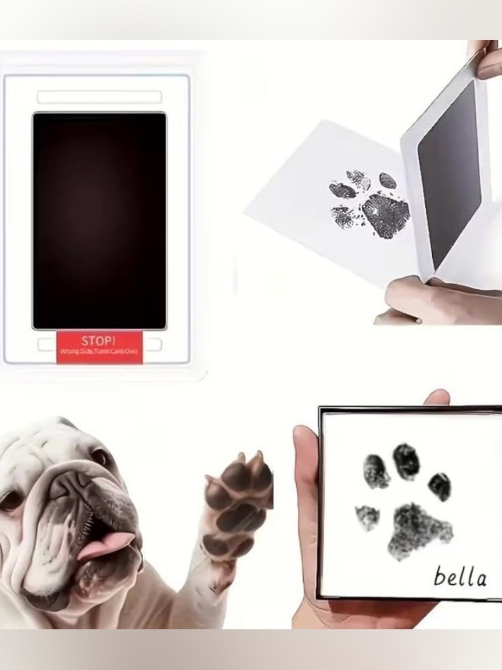 💞 New Non Toxic Quick Drying Black Ink Pad for Puppy Dog & Kitty Cat Prints